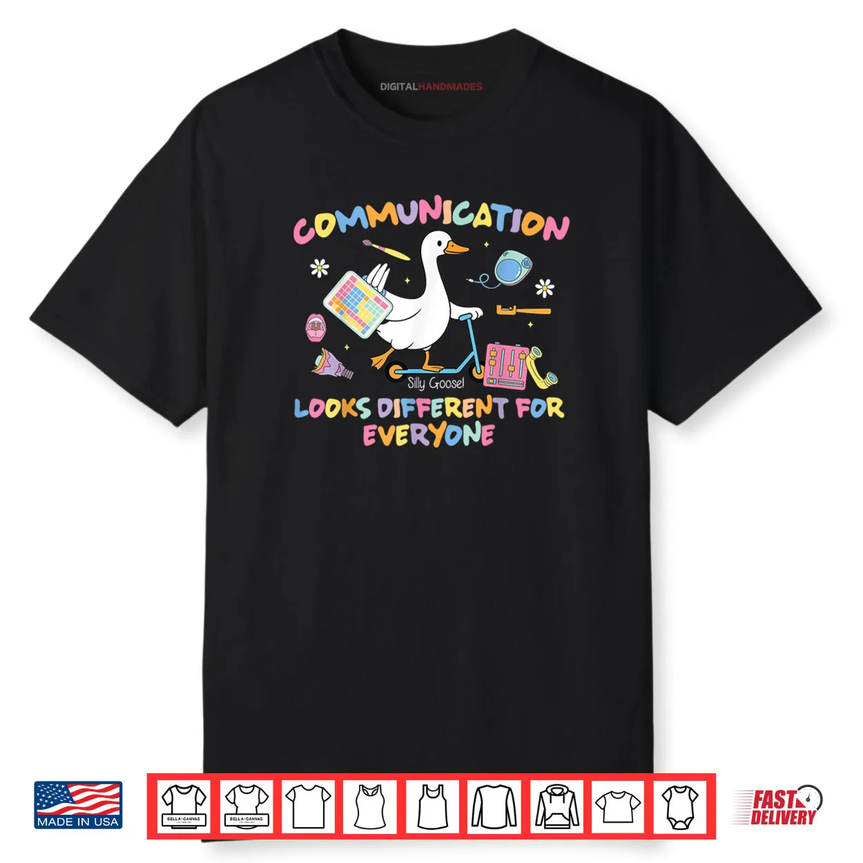 Speech Therapy SLP Silly Goose Communication Looks Different Shirt Speech Therapy SLP Silly Goose Communication Looks Different Shirt
