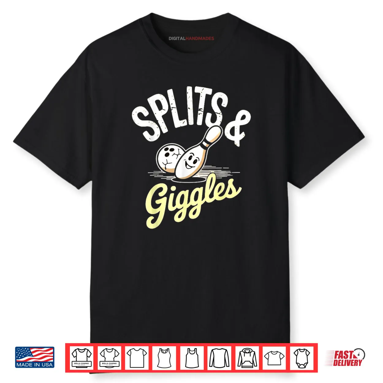 Split and Giggle Ten Pin Bowling Humor Shirt Split and Giggle Ten Pin Bowling Humor Shirt