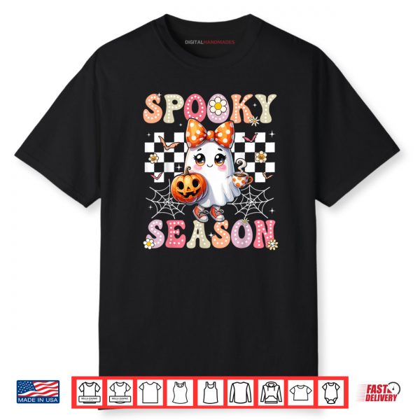 Spooky Season Retro Happy Halloween Ghost Shirt