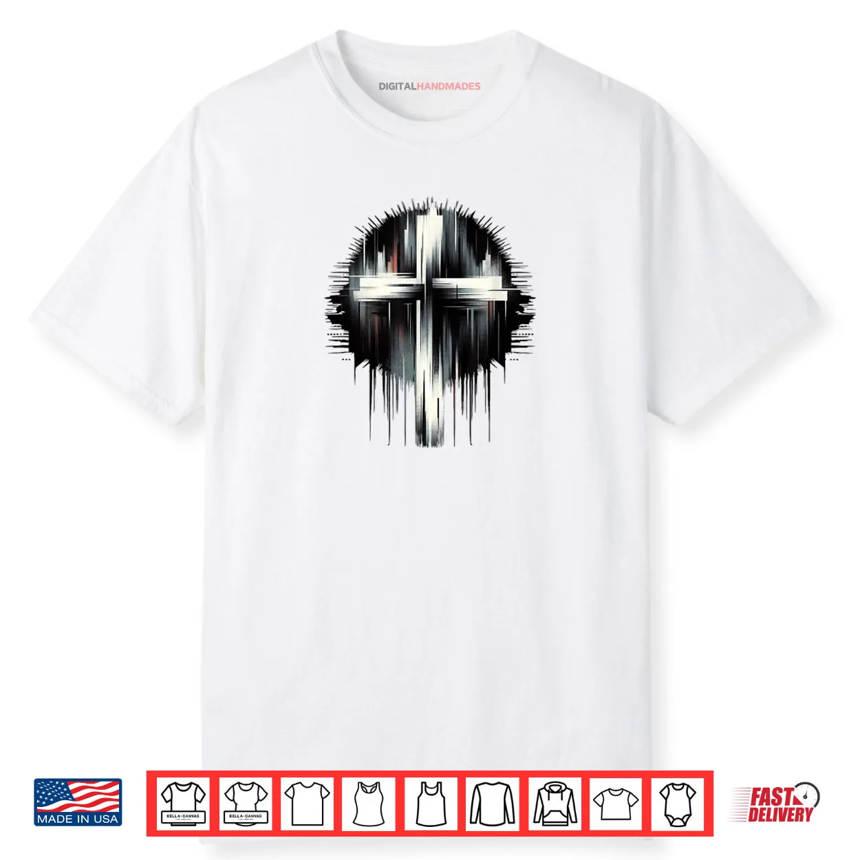 Stunning Street Art Graphic Christian Cross of Jesus Christ Shirt Stunning Street Art Graphic Christian Cross of Jesus Christ Shirt