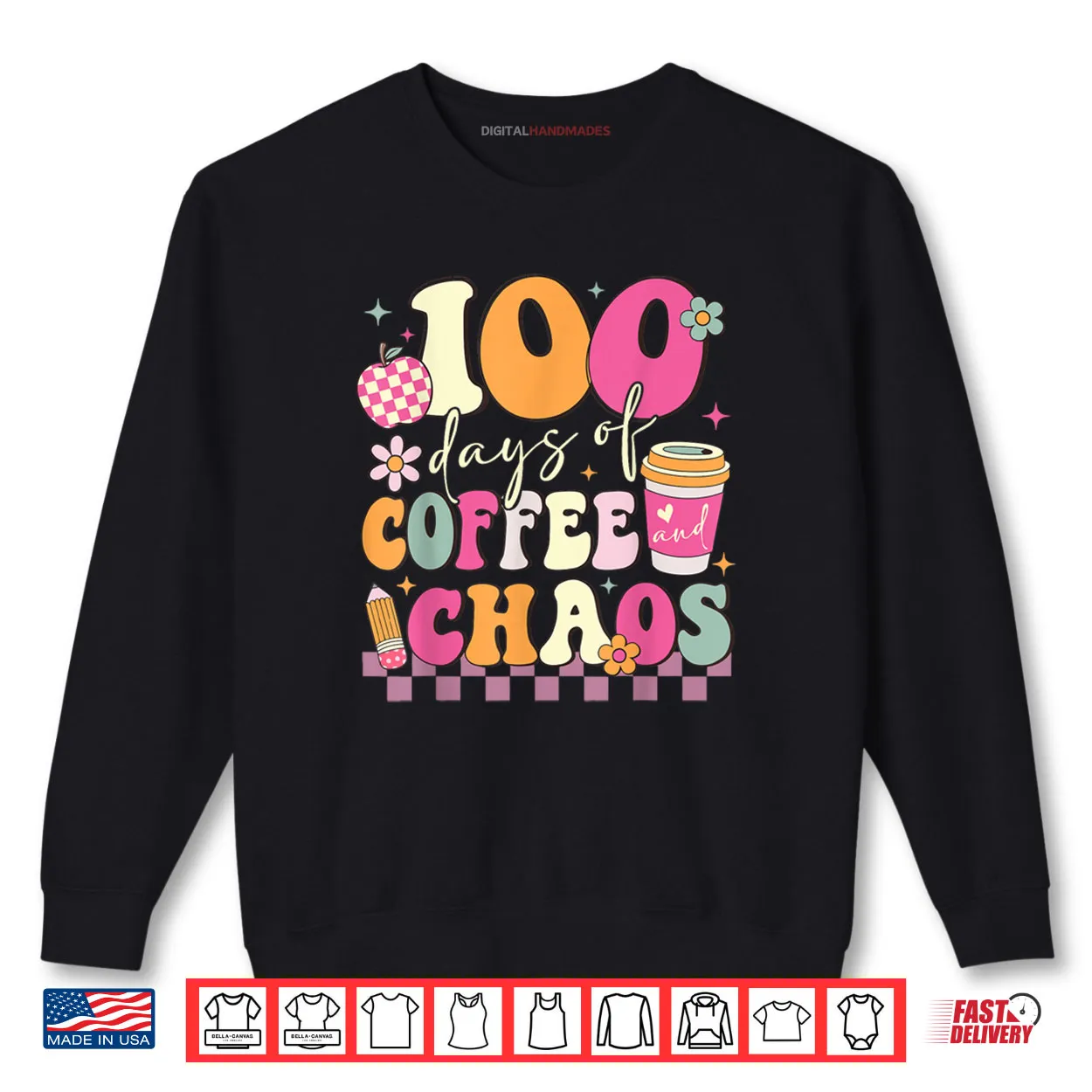 100 Days of School Coffee Lover 100th Day of School Teacher Tee Shirt 100 Days of School Coffee Lover 100th Day of School Teacher Tee Shirt