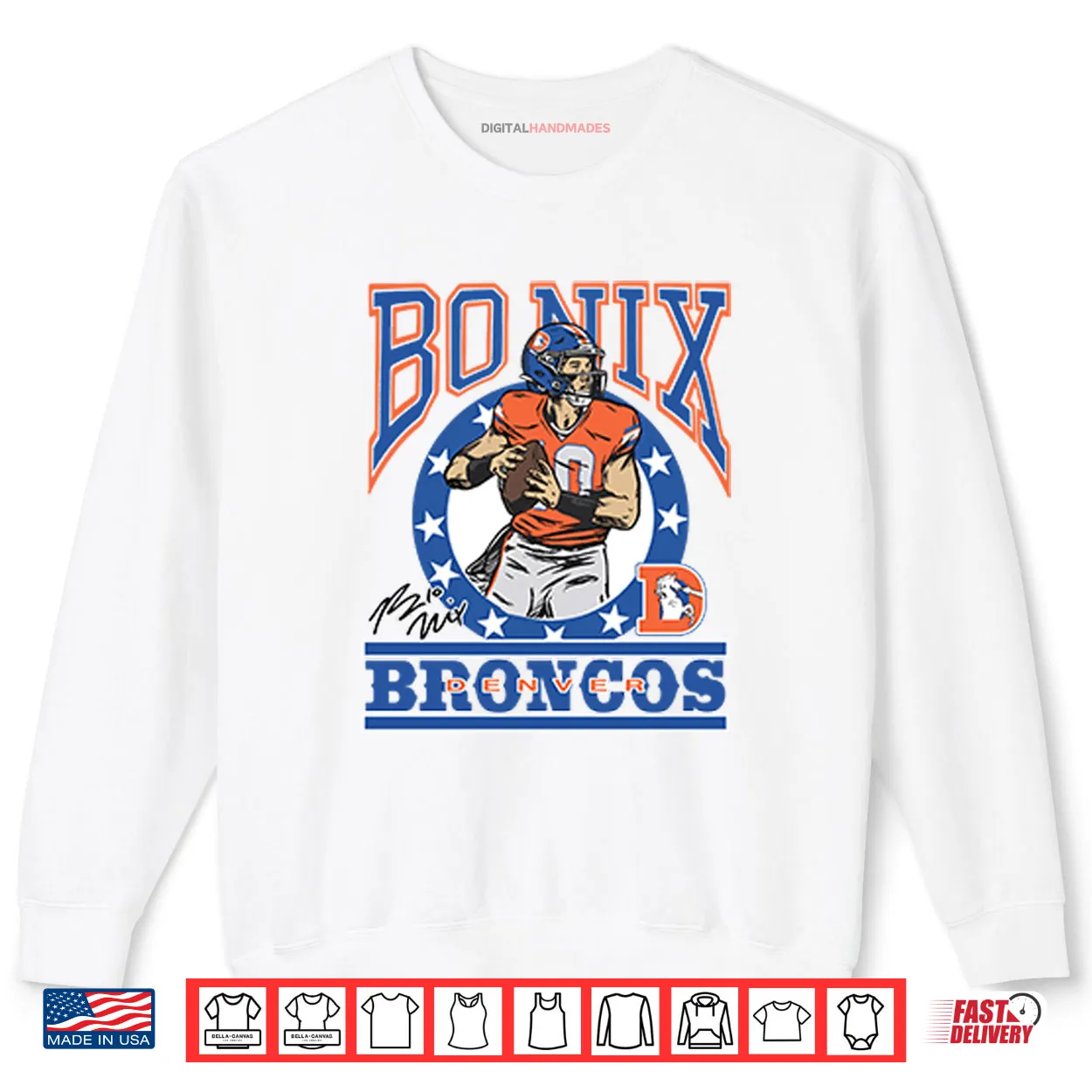 Bo Nix Denver Broncos Shirt Bo Nix Denver Broncos Shirt