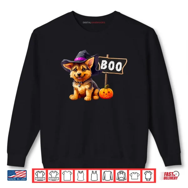 Sweatshirt Boo Sign German Shepherd Halloween Costume Shirt