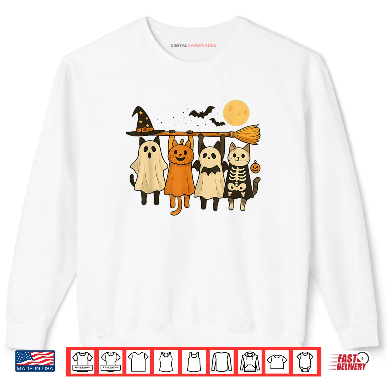 Cat Ghost Pumpkin Skeleton Cute Halloween Shirt Cat Ghost Pumpkin Skeleton Cute Halloween Shirt