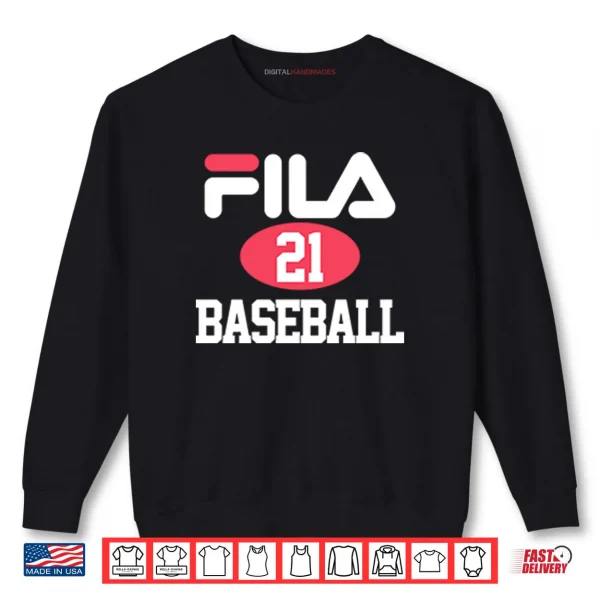 Sweatshirt Chicago Cubs Sammy Sosa Fila 21 Baseball Shirt