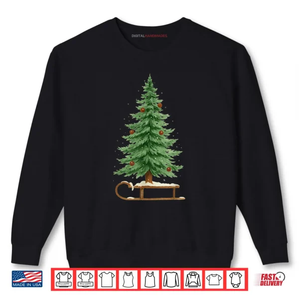 Christmas Sleigh Christmas Tree 2025 Family Matching Shirt 1 Sweatshirt Christmas Sleigh Christmas Tree 2025 Family Matching Shirt