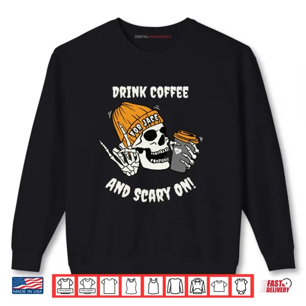 Sweatshirt Coffee for Jace Halloween Edition CHD Awareness Shirt