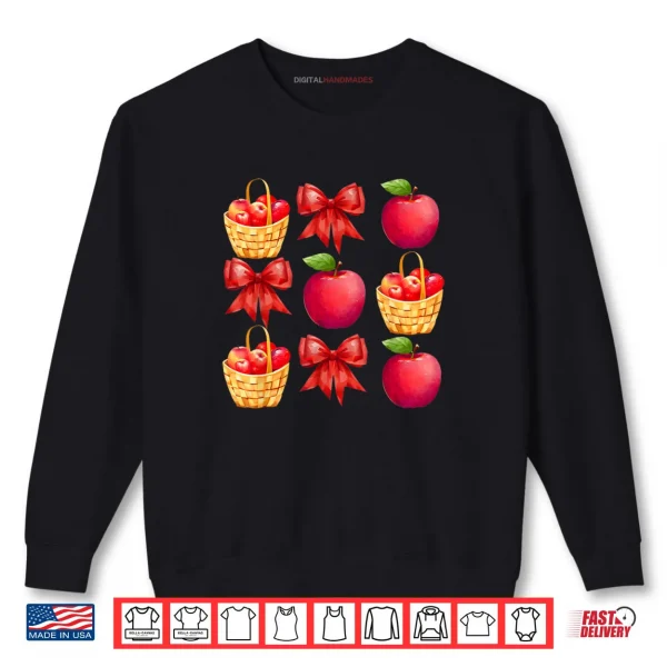 Sweatshirt Coquette Apple Picking Crew Apple Picking Season Bows Shirt