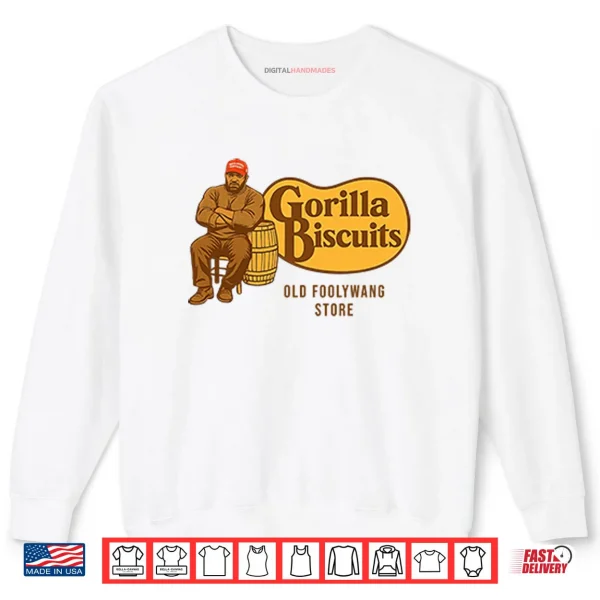 Sweatshirt Cracker Barrel Gorilla Biscuits Old Foolywang Store Shirt