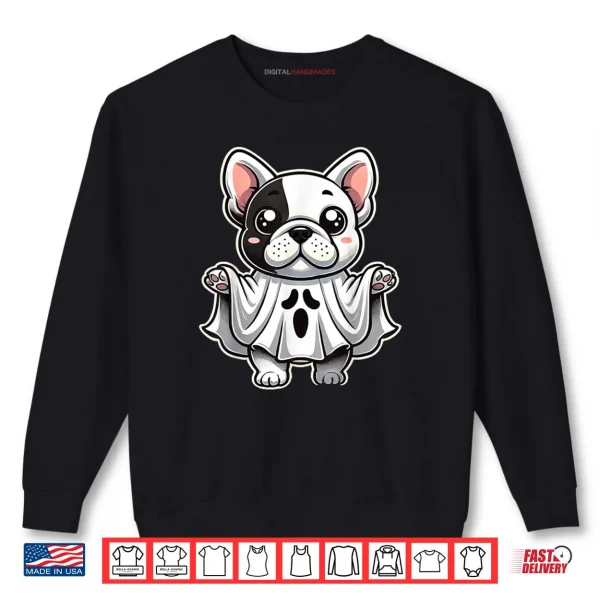 Cute French Bulldog Ghost Costume Puppy Halloween Pup Shirt 1 Sweatshirt Cute French Bulldog Ghost Costume Puppy Halloween Pup Shirt