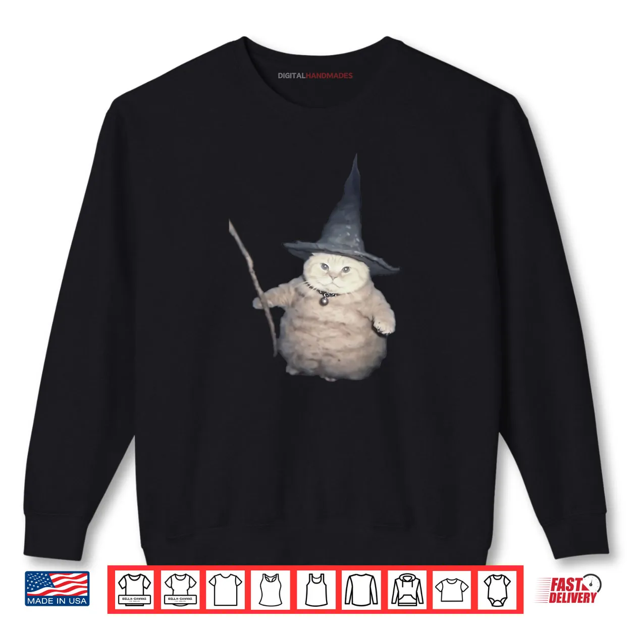 Cute Funny Wizard Cat Weird Kitten Cat Meme Spooky Halloween Shirt Cute Funny Wizard Cat Weird Kitten Cat Meme Spooky Halloween Shirt