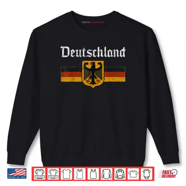 Sweatshirt Deutschland Flag Eagle Vintage German Heritage Pride Shirt