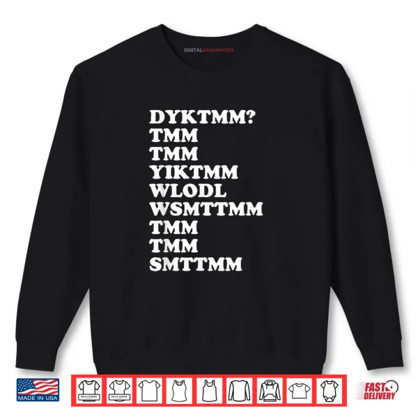 Sweatshirt Do You Know The Muffin Man DYKTMM Nostalgic Saying Quote Shirt