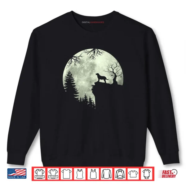 Dog and Moon Howl In Forest Labrador Retriever Halloween Shirt 1 Sweatshirt Dog and Moon Howl In Forest Labrador Retriever Halloween Shirt