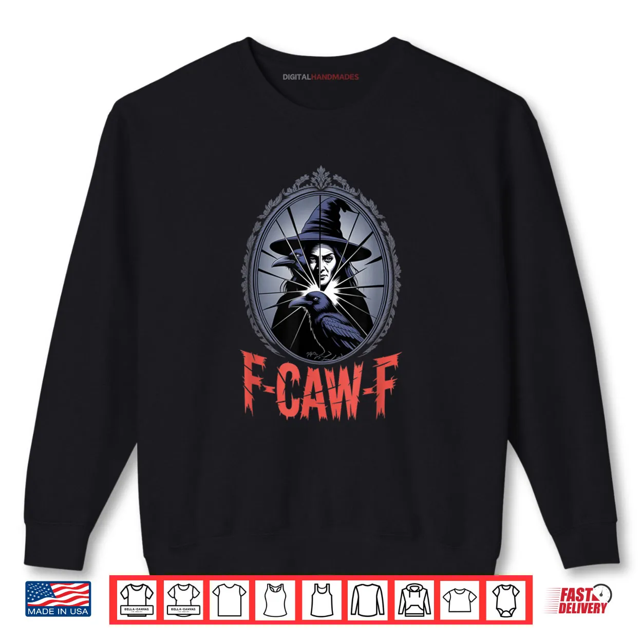 F Caw F Crow Funny Gothic Moon Black Bird Halloween Shirt F Caw F Crow Funny Gothic Moon Black Bird Halloween Shirt