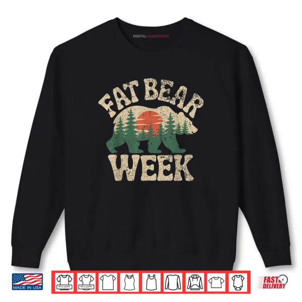 Sweatshirt Fat Bear Week Nature Lover Planet Protection Wild Animals Shirt