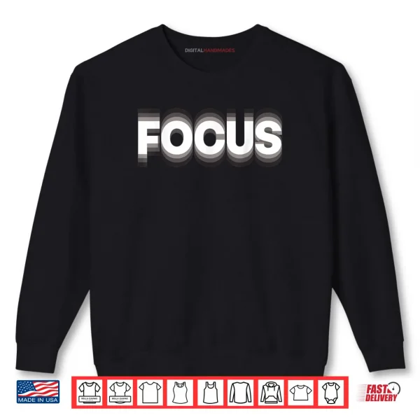 Sweatshirt Focus Optical Illusion Vaporwave EDM Rave Festival Shirt