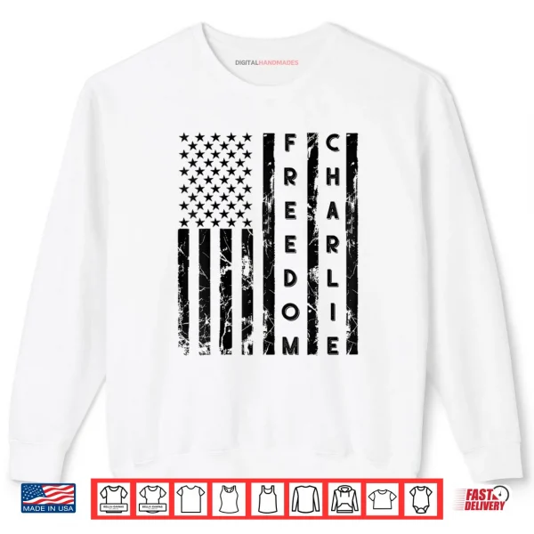 Sweatshirt Freedom USA American Flag Shirt