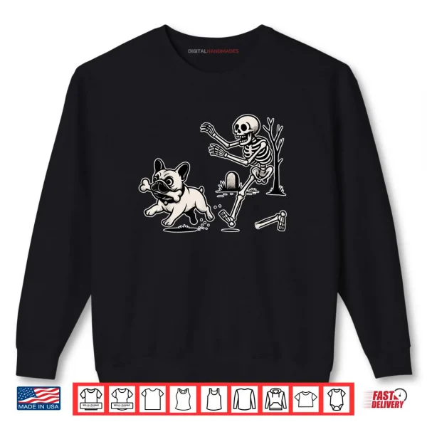 French Bulldog Skeleton Spooky Season Funny Halloween Shirt 1 Sweatshirt French Bulldog Skeleton Spooky Season Funny Halloween Shirt
