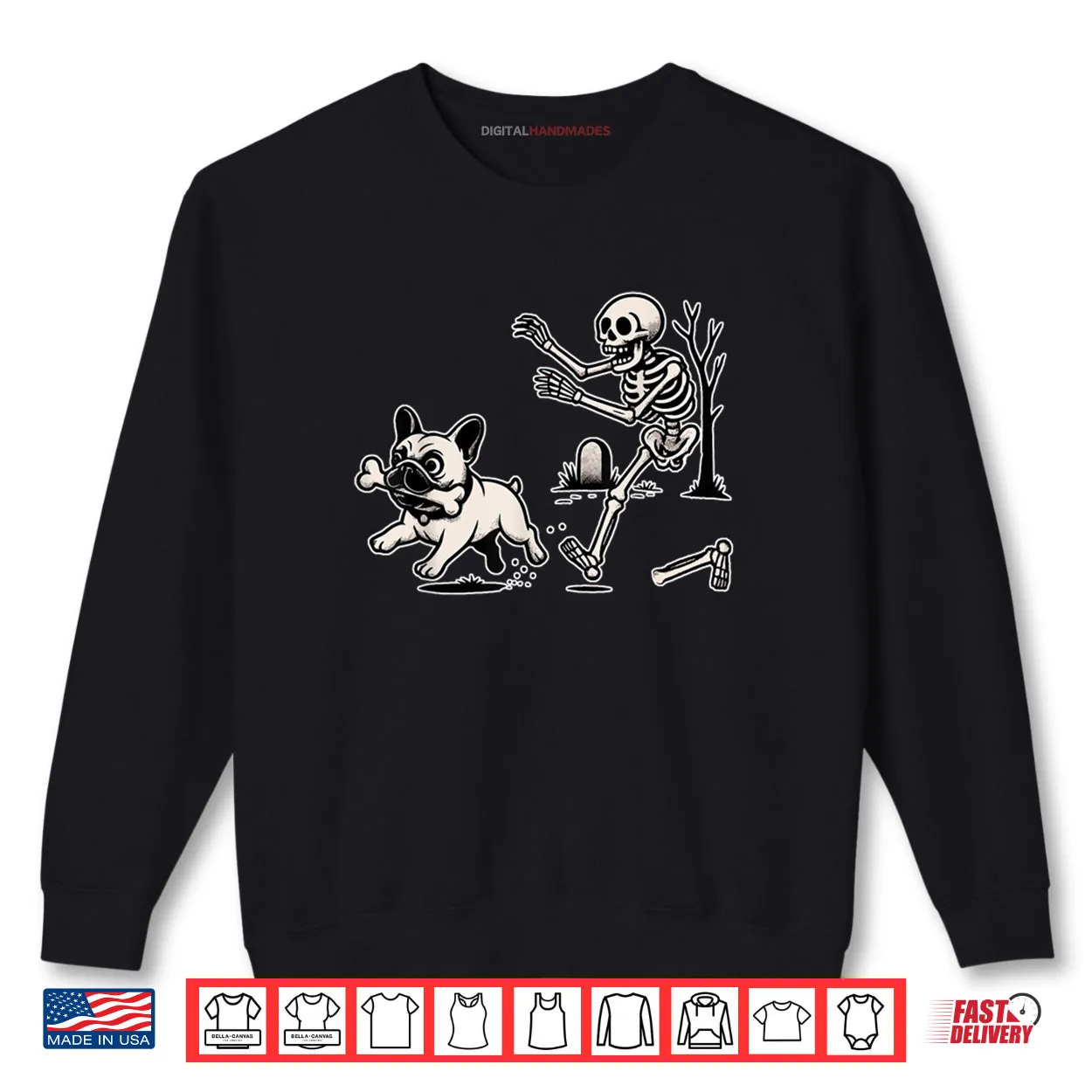 French Bulldog Skeleton Spooky Season Funny Halloween Shirt French Bulldog Skeleton Spooky Season Funny Halloween Shirt