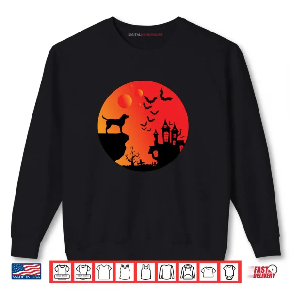 Sweatshirt Full Moon Labrador Retriever Lovers Halloween Spooky Shirt