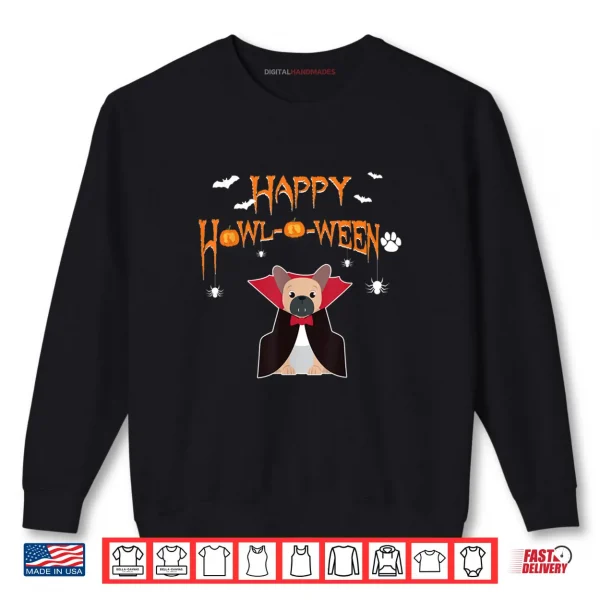 Sweatshirt Funny French Bulldog Halloween Costume Pet Dog Owner Walkers Shirt