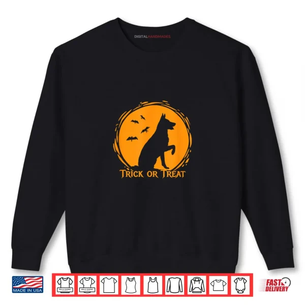 Sweatshirt German Shepherd Trick or Treat Halloween Shirt