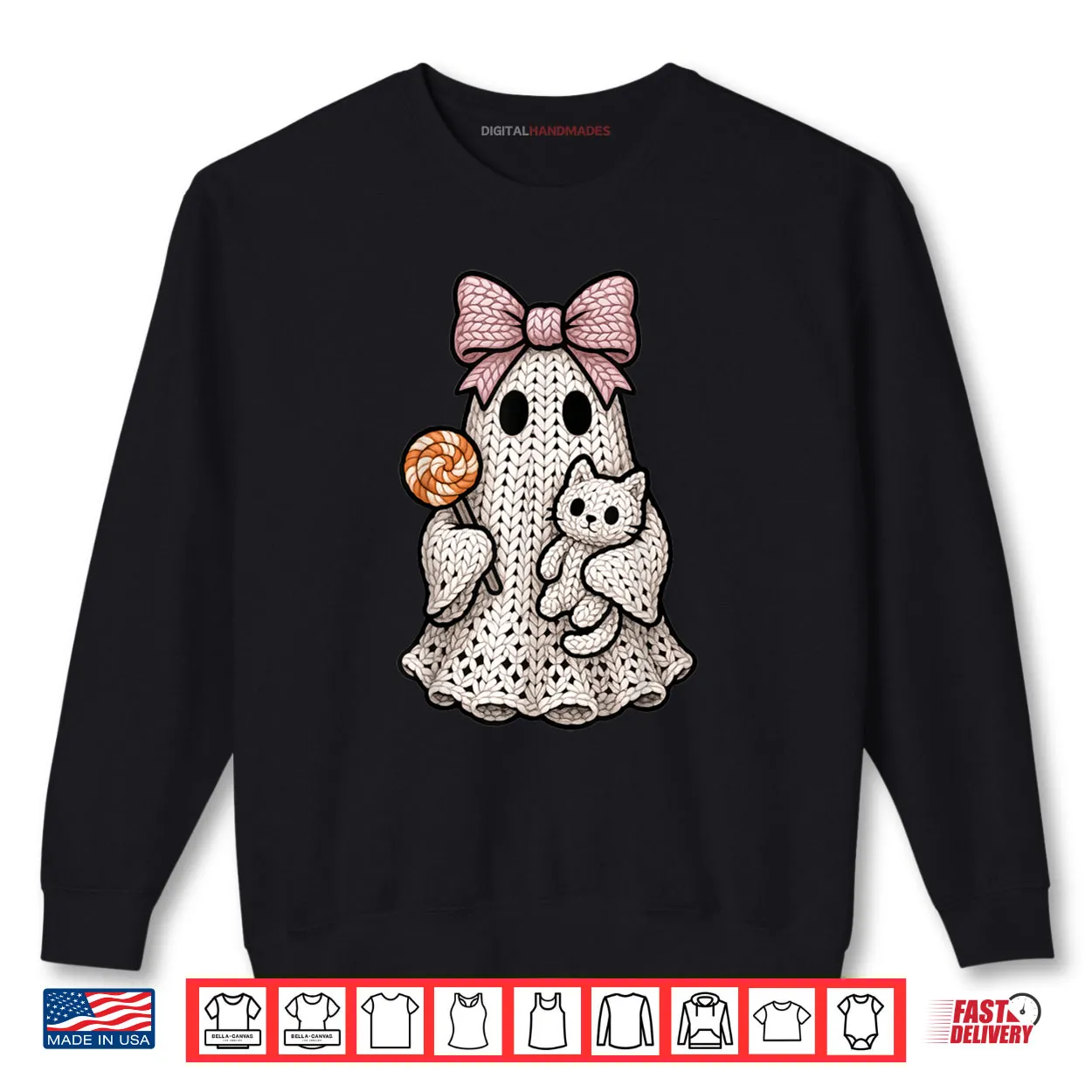 Ghost Coquette Knitting Crafting Yarn Crocheting Halloween Shirt Ghost Coquette Knitting Crafting Yarn Crocheting Halloween Shirt