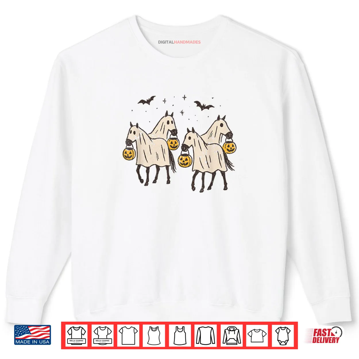 Ghost Horses Halloween Trick or Treat Shirt Ghost Horses Halloween Trick or Treat Shirt