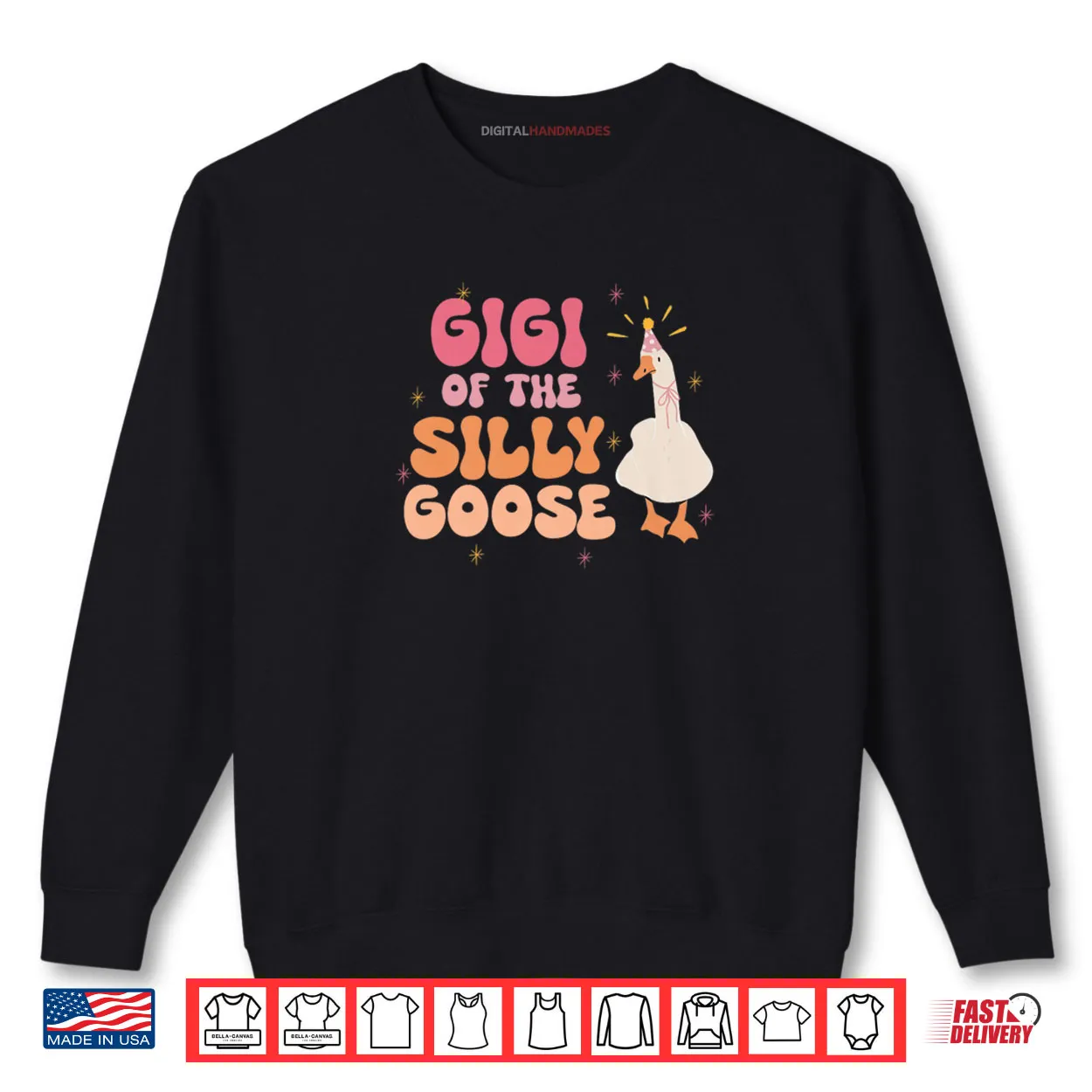 Gigi of The Silly Goose 1st Birthday Girl Family Matching Shirt Gigi of The Silly Goose 1st Birthday Girl Family Matching Shirt