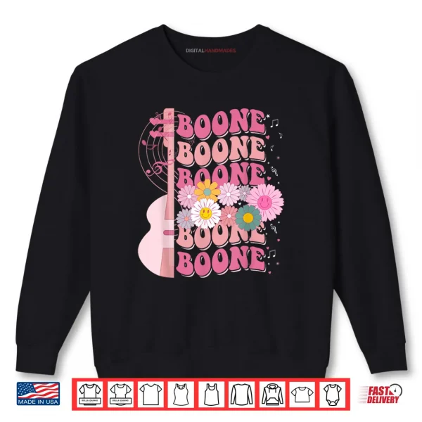 Sweatshirt Girl Retro Boone Groovy Flower 80s Shirt