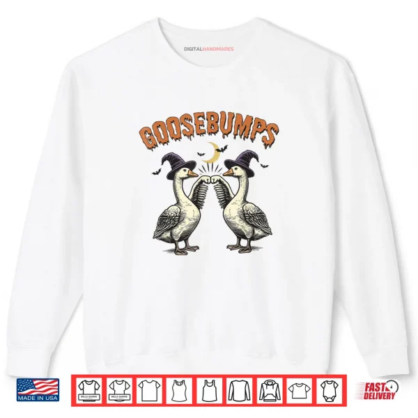 Sweatshirt Goose Bumps Goosebumps Funny Geese Fist Bump Halloween Shirt