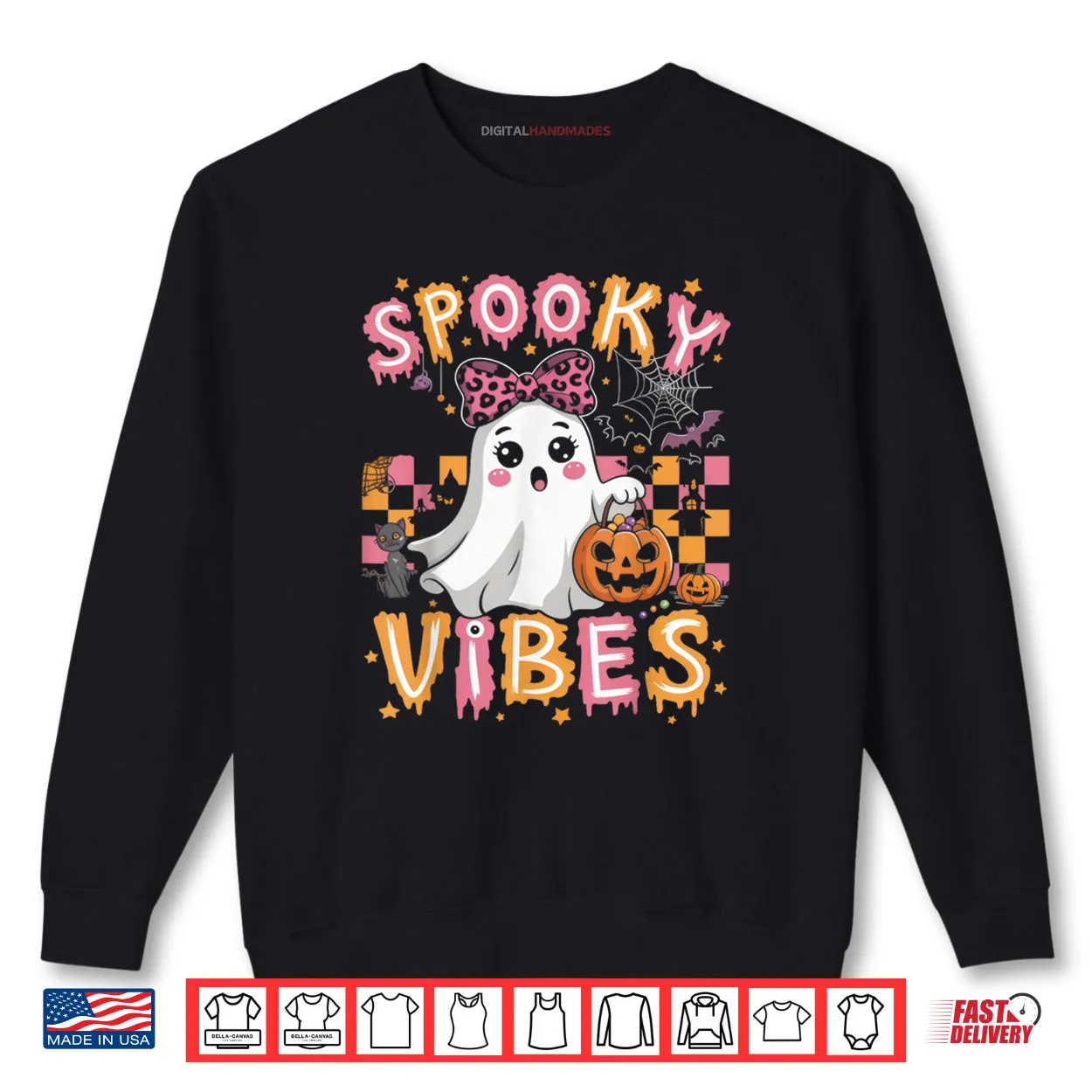 Groovy Spooky Vibes Cute Boo Ghost Halloween Costumes Girls Shirt Groovy Spooky Vibes Cute Boo Ghost Halloween Costumes Girls Shirt
