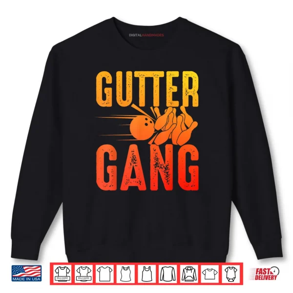 Sweatshirt Gutter Gang Bowling Team Shirt