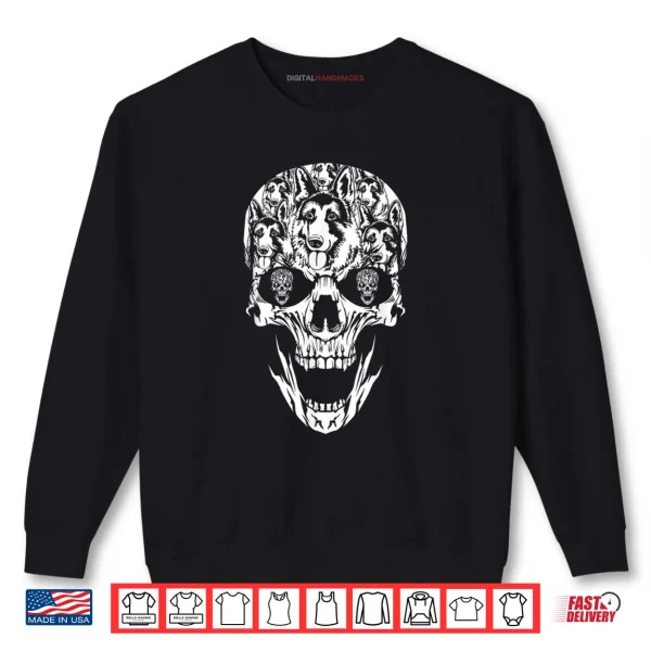 Sweatshirt Halloween Costume Skull German Shepherd Dog Lover Shirt