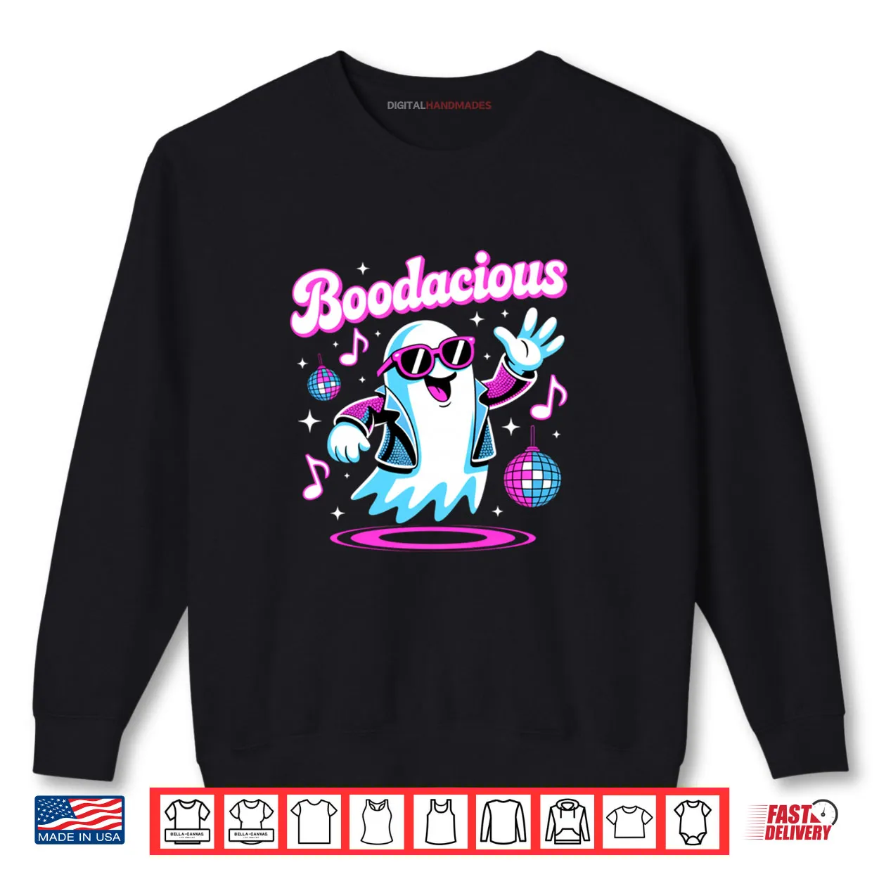 Halloween Disco Ghost Boodacious Costume 80’s Gen X Funny Shirt Halloween Disco Ghost Boodacious Costume 80’s Gen X Funny Shirt