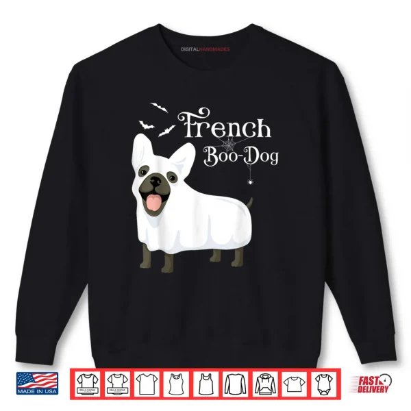 Sweatshirt Halloween French Boo Dog French Bulldog Ghost Shirt