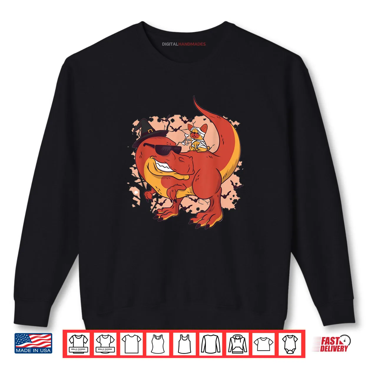 Halloween French Bulldog Riding T Rex Dinosaur Shirt Halloween French Bulldog Riding T Rex Dinosaur Shirt