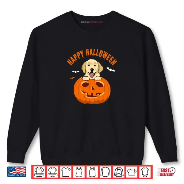 Halloween Golden Retriever Too Cute to Spook Pumpkin Costume Shirt 1 Sweatshirt Halloween Golden Retriever Too Cute to Spook Pumpkin Costume Shirt