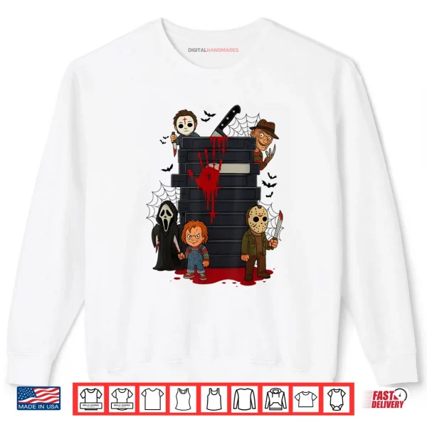 Sweatshirt Halloween Horror Movie Characters Funny Scary Halloween Shirt