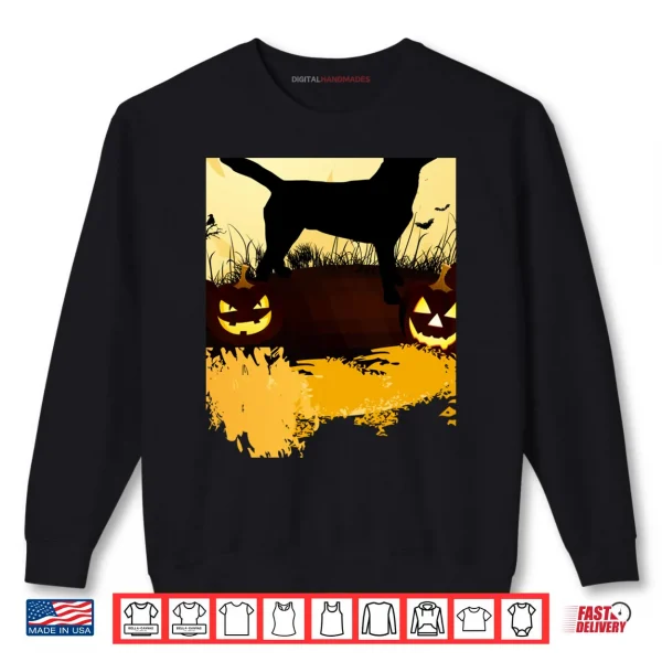Sweatshirt Halloween Labrador Retriever Shirt Dog Pumpkin Bat Shirt