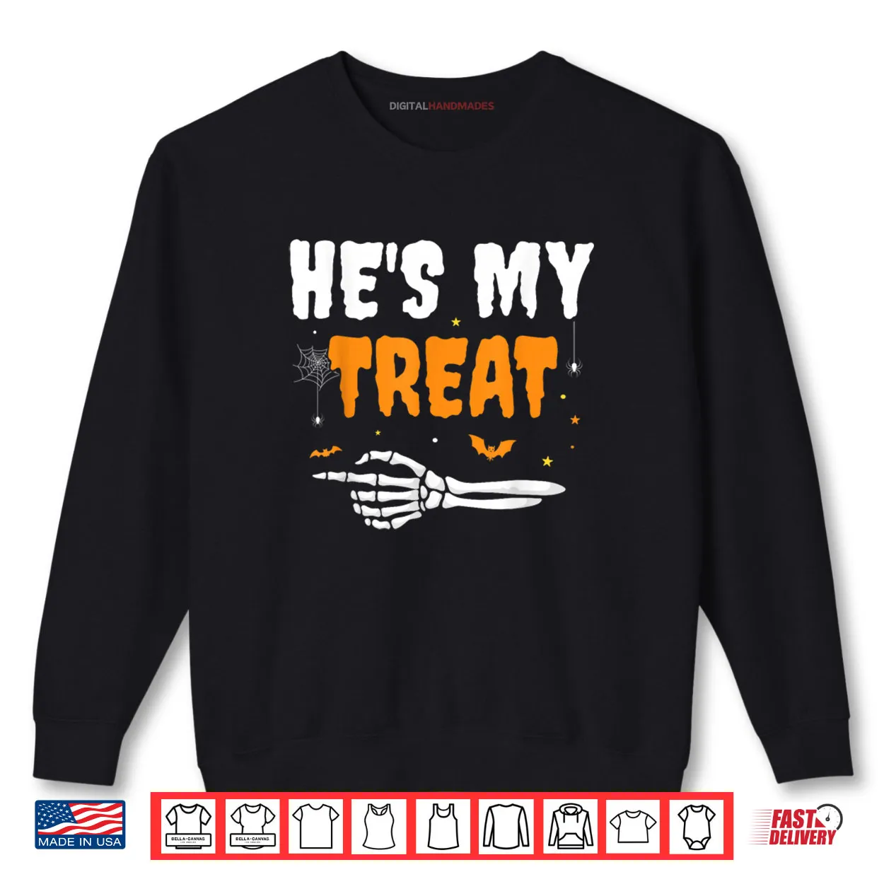 He’s My Treat Funny Skeleton Halloween Matching Couples Shirt He’s My Treat Funny Skeleton Halloween Matching Couples Shirt
