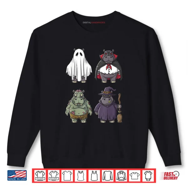 Sweatshirt Hippo Halloween Shirt