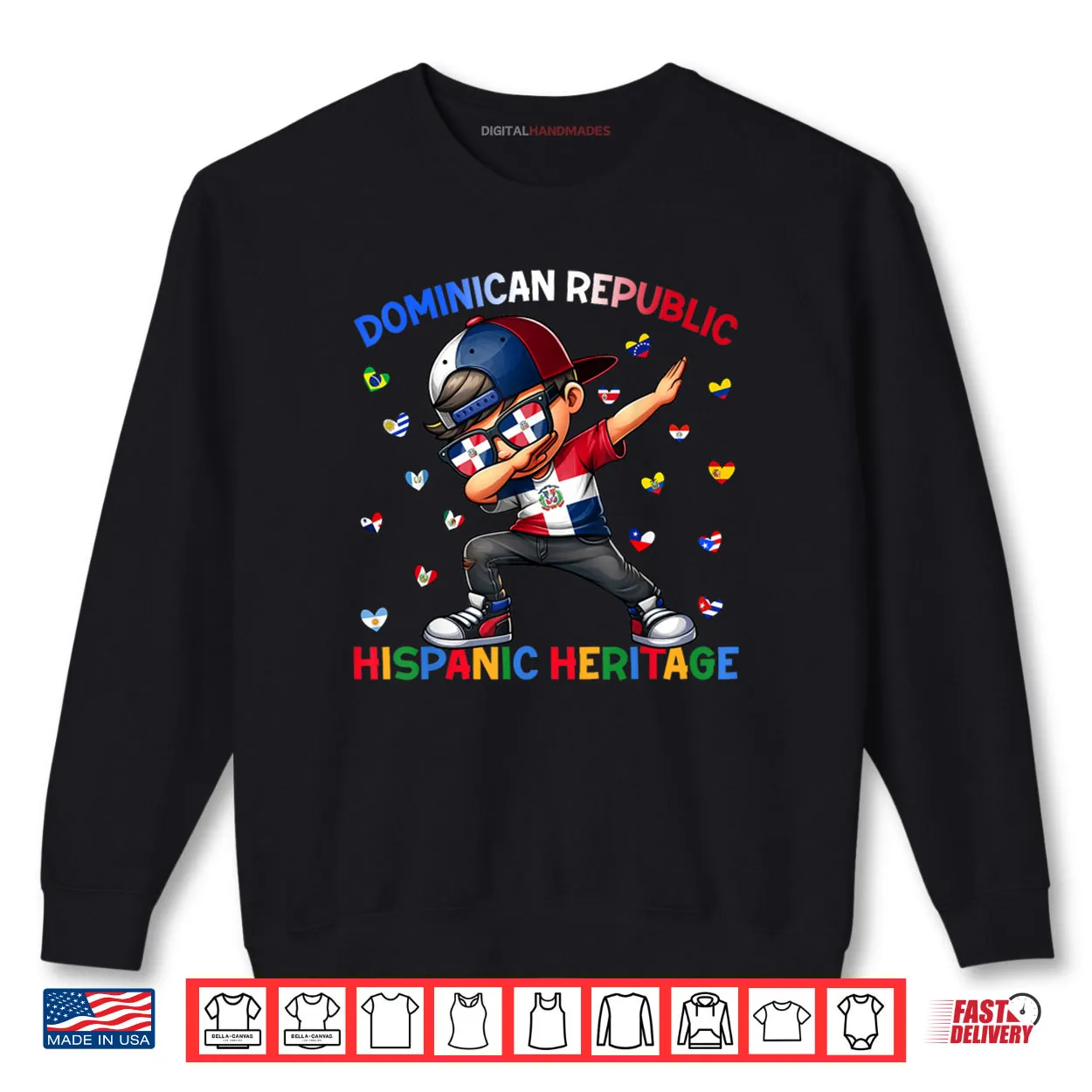 Hispanic Heritage Month Dominican Republic Flag Shirt Hispanic Heritage Month Dominican Republic Flag Shirt