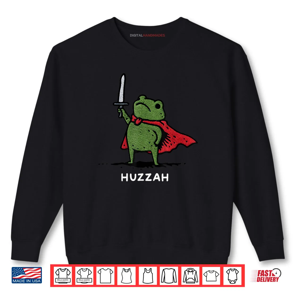 Huzzah Frog Knight Sword Meme Quote Shirt Huzzah Frog Knight Sword Meme Quote Shirt