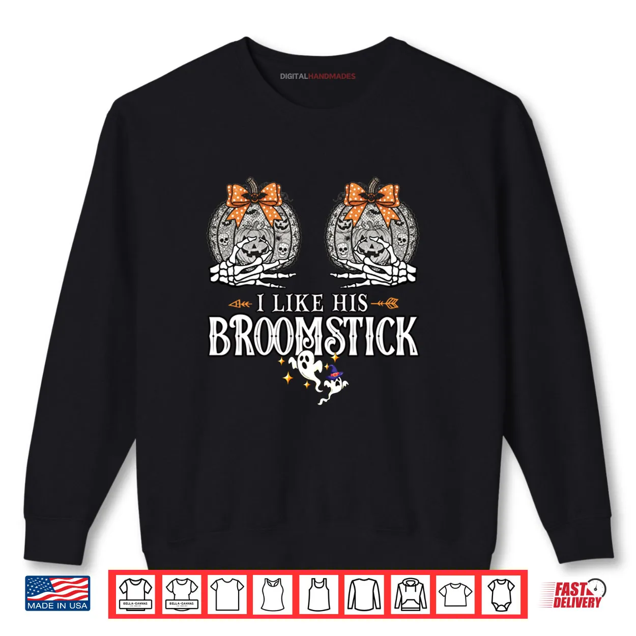 I Like His Broomstick He Likes My Pumpkins Couples Halloween Shirt I Like His Broomstick He Likes My Pumpkins Couples Halloween Shirt