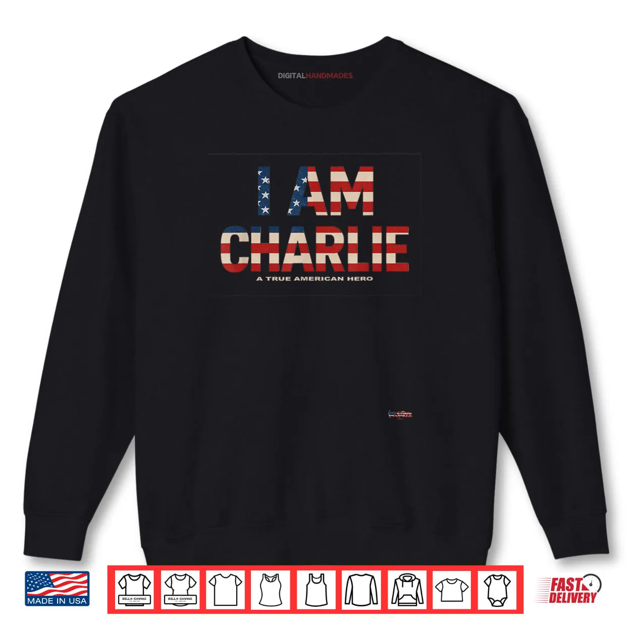 I am Charlie A True American Hero USA Flag Cutout Shirt I am Charlie A True American Hero USA Flag Cutout Shirt