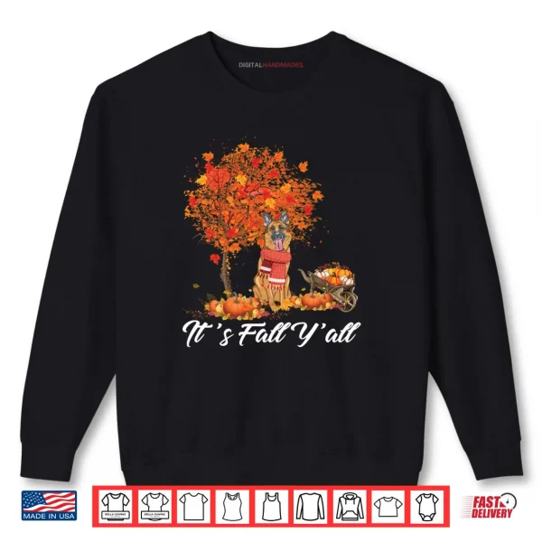 Sweatshirt Its Fall Yall German Shepherd Dog Thanksgiving Halloween Shirt
