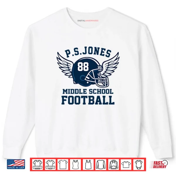 Sweatshirt Jack ONeal Tribute Wear P.S. Jones Middle School Football Shirt