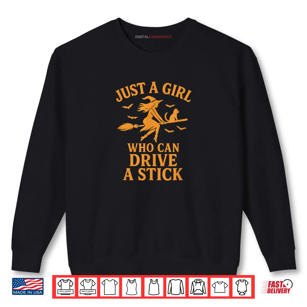 Just a Girl Who Can Drive A Stick Funny Halloween Shirt Just a Girl Who Can Drive A Stick Funny Halloween Shirt